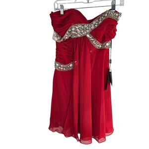 NWT Women's Colors Semi Formal Dress Medium  Fits Like Small S Party Junior Prom